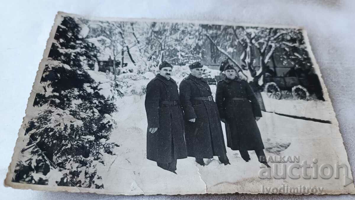 Ms. Soph. Lieutenant Colonel Bogdan Elefterov and two officers 1940