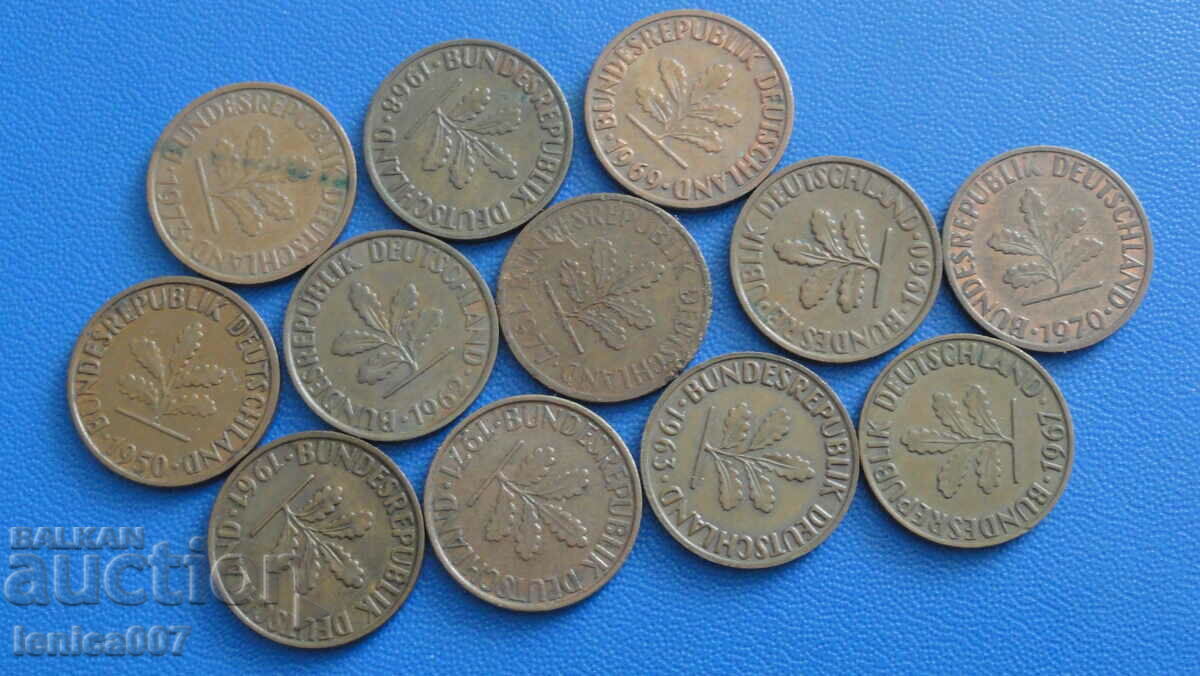 Germany (FRG) - 2 pfenning (12 pieces) - 5 Germany (FRG) - 2 pfenning (12 pieces) - 5