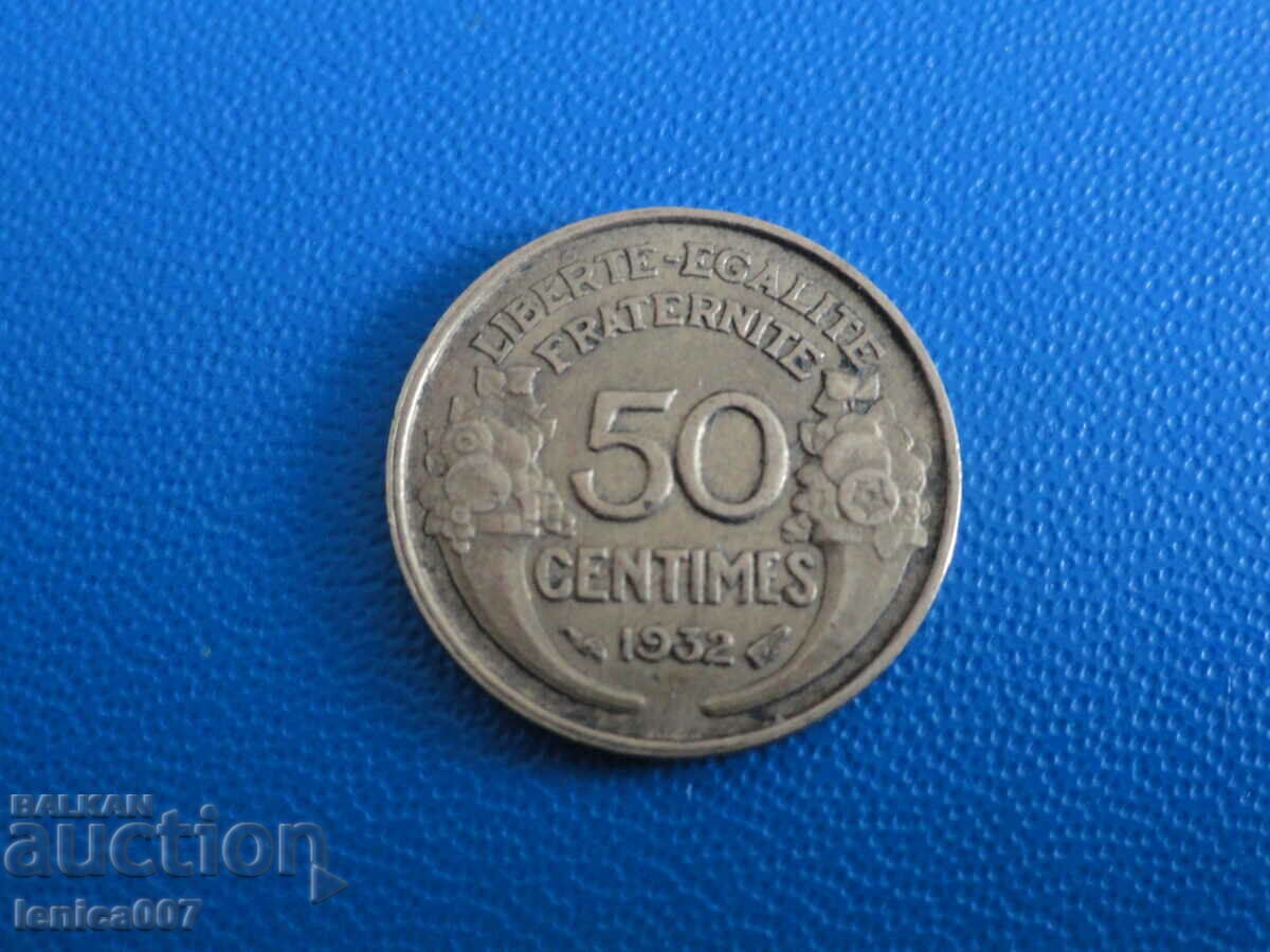Delivery of France 1932 - 50 centimes Delivery of France 1932 - 50 centimes