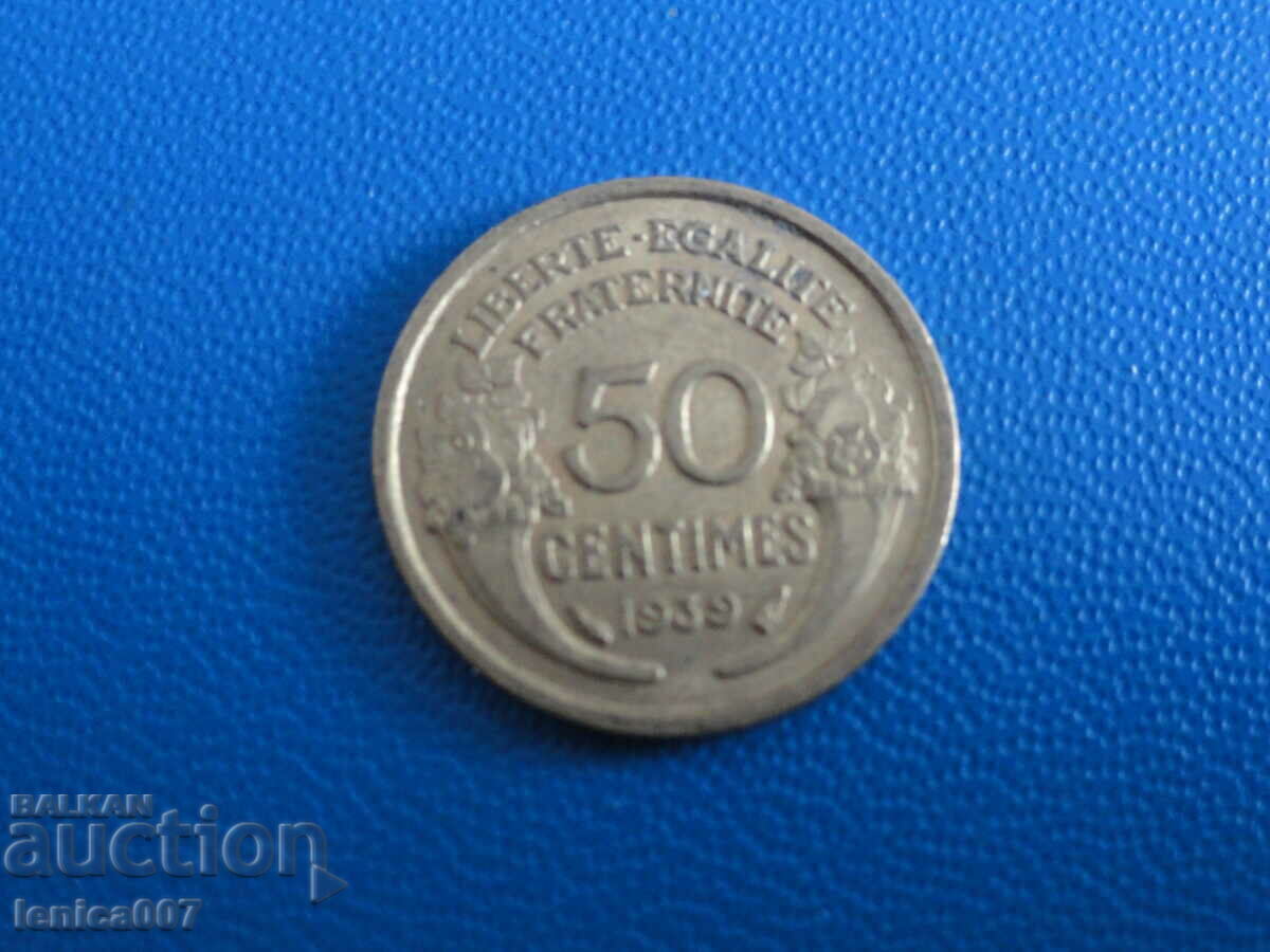 France 1939 - 50 centimes - 5 France 1939 - 50 centimes - 5