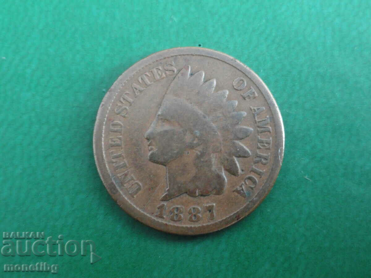 Auction USA 1887 - 1 cent Auction USA 1887 - 1 cent