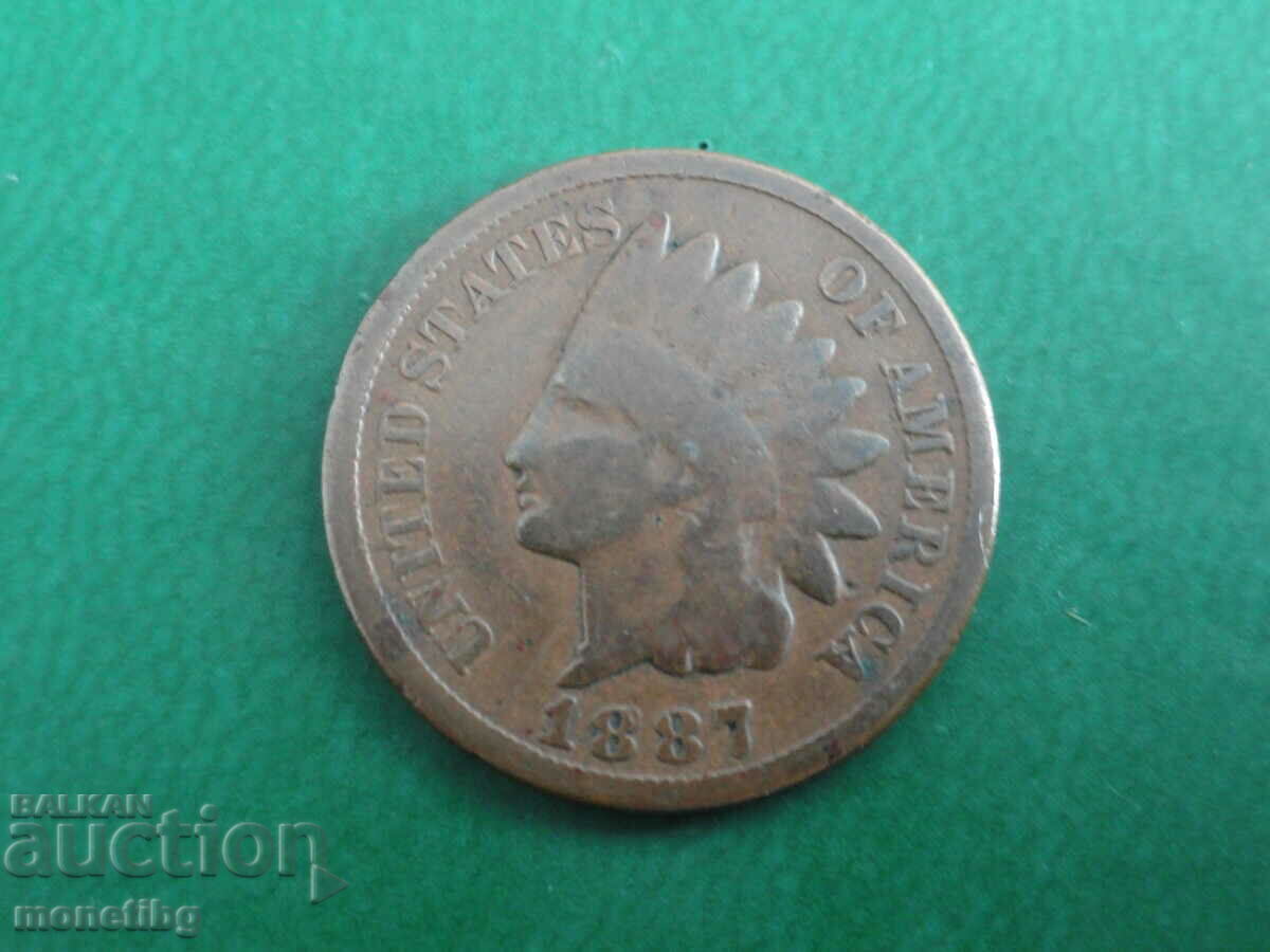 USA 1887 - 1 cent - 5 USA 1887 - 1 cent - 5