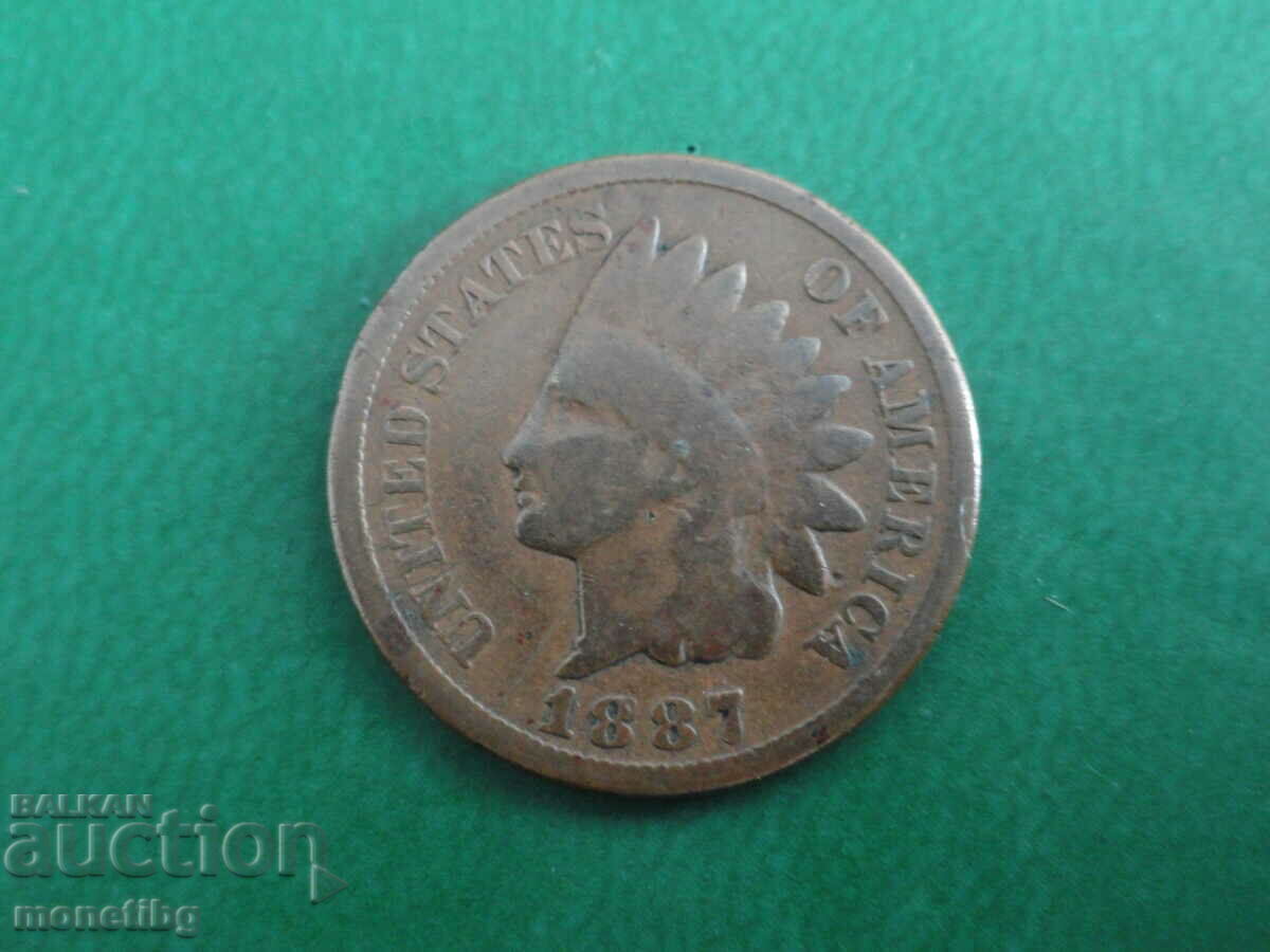 САЩ 1887г. - 1 цент