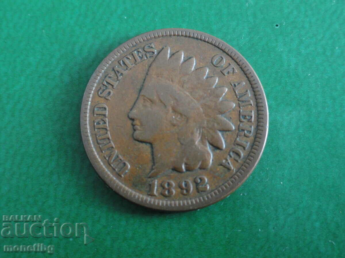Auction USA 1892 - 1 cent Auction USA 1892 - 1 cent