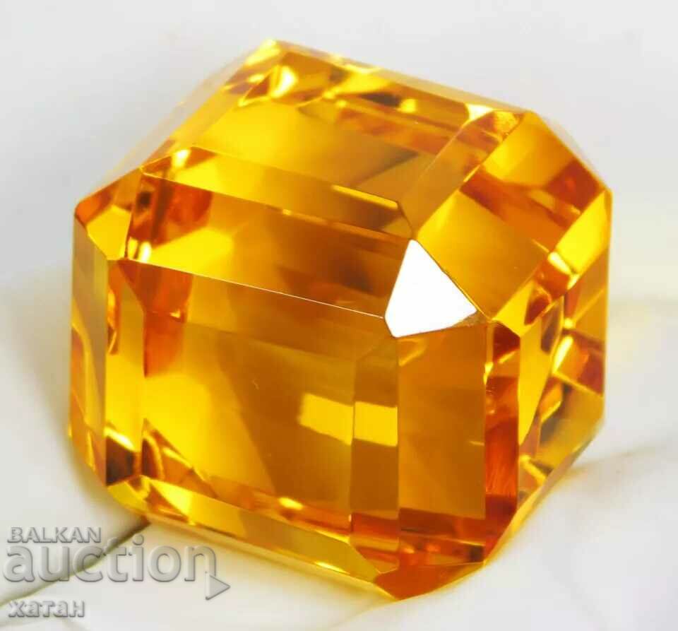 BZC! 234,35 ct cub citrin natural cert VGTL de 1 st.!