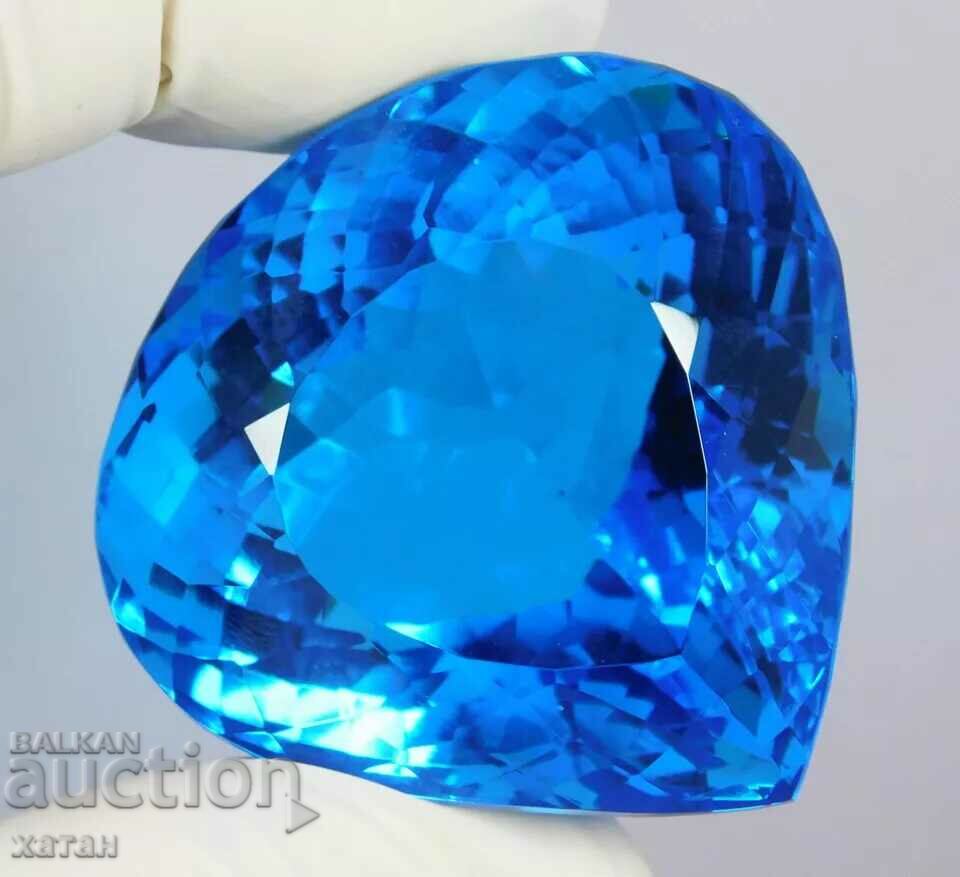 BZC! 348,95 ct beril acvamarin natural certificat VGTL de 1 st.!