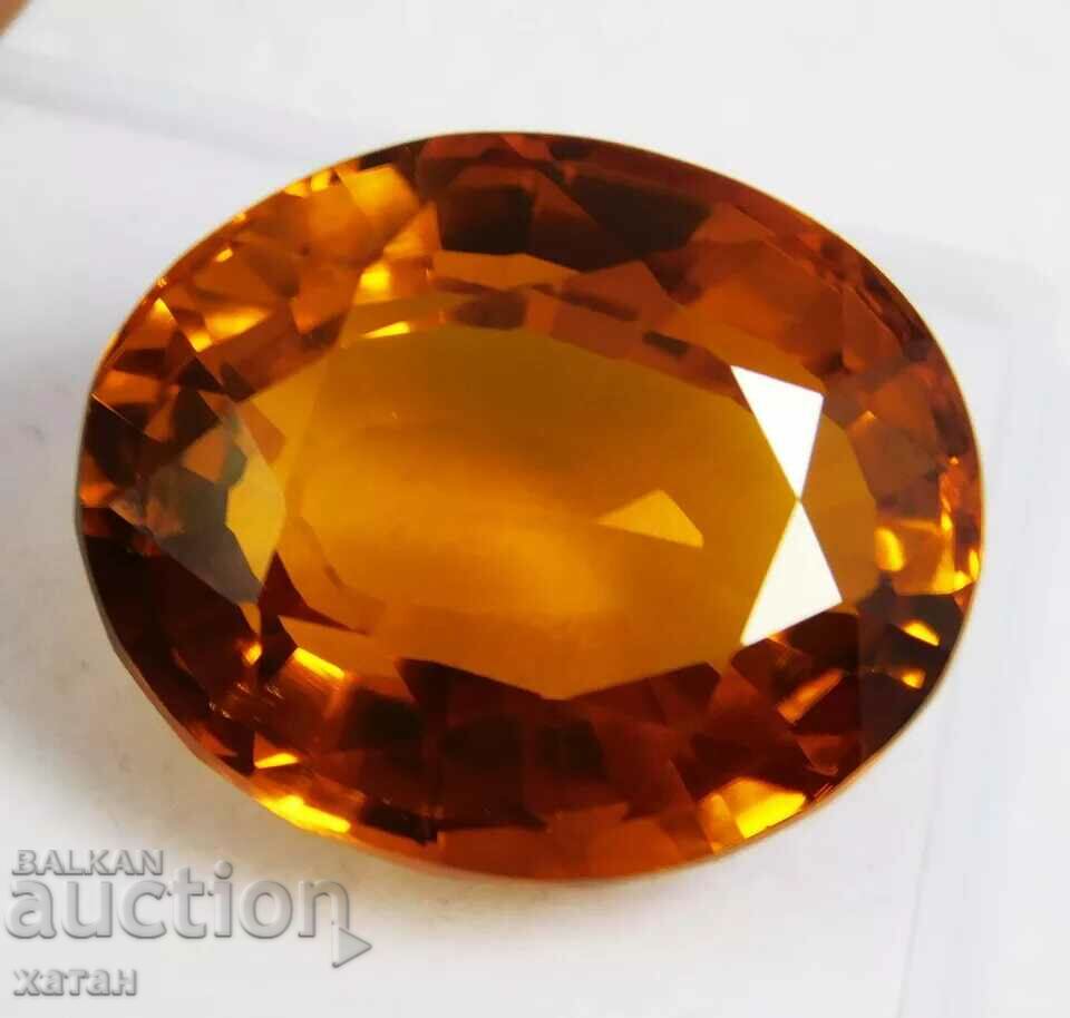 BZC! 30,95 ct φυσικό μανταρίνι γρανάτη cert VGTL από 1 στ.!