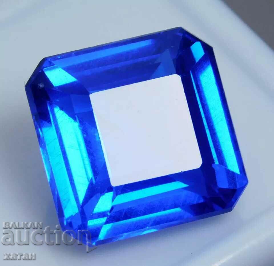 BZC! 12.50 ct natural corundum sapphire cert VGTL of 1 pc!