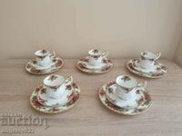 ROYAL ALBERT English porcelain coffee cups