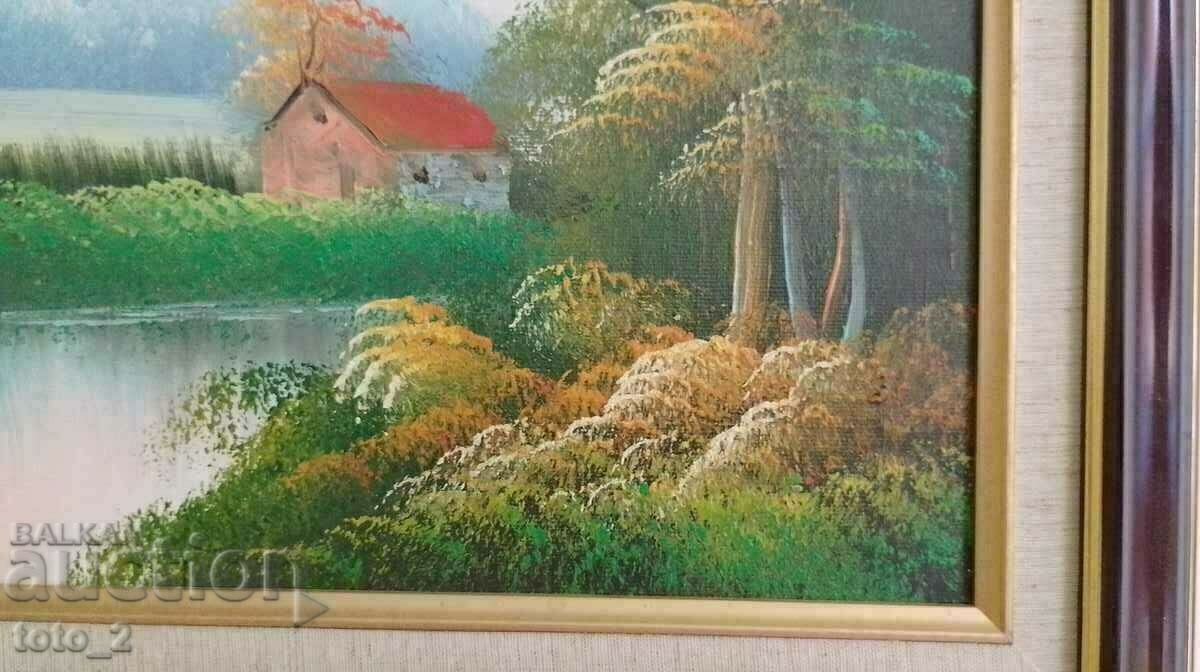 Auction  BEAUTIFUL OIL PAINTING -LANDSCAPE -REDUCTION