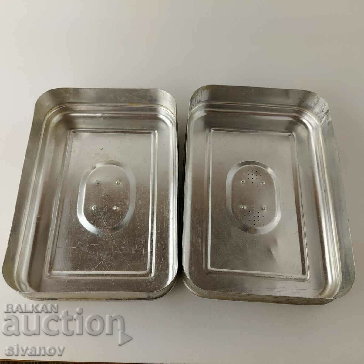 Auction  Old medical aluminum sterilization box #5620