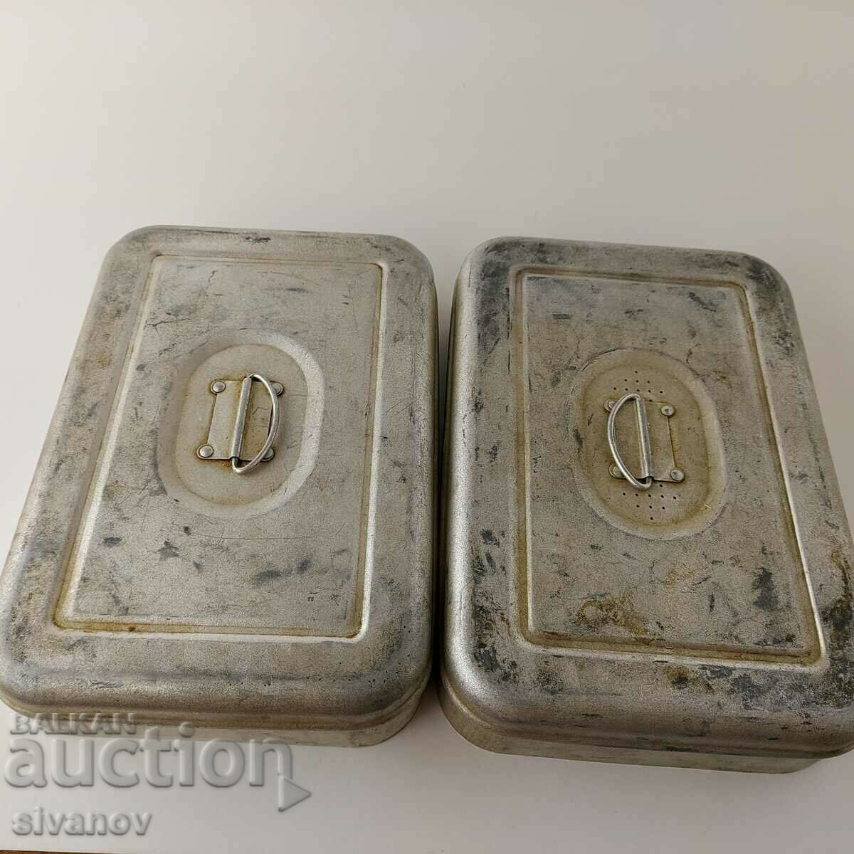 Delivery of Old medical aluminum sterilization box #5620