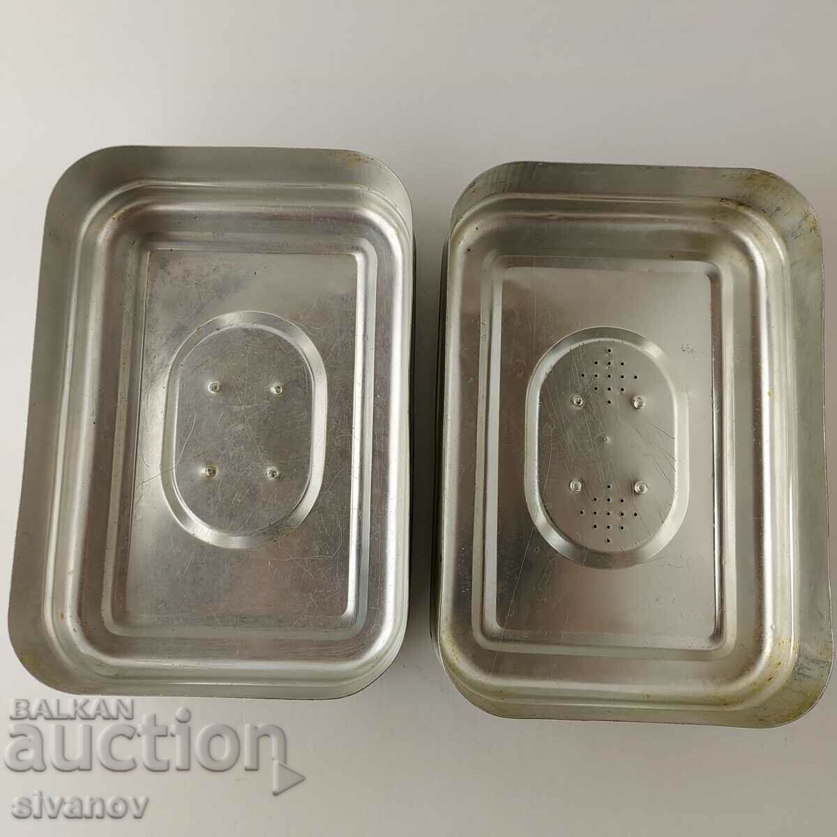 Παράδοση Παλιό ιατρικό κουτί αποστείρωσης αλουμινίου #5621