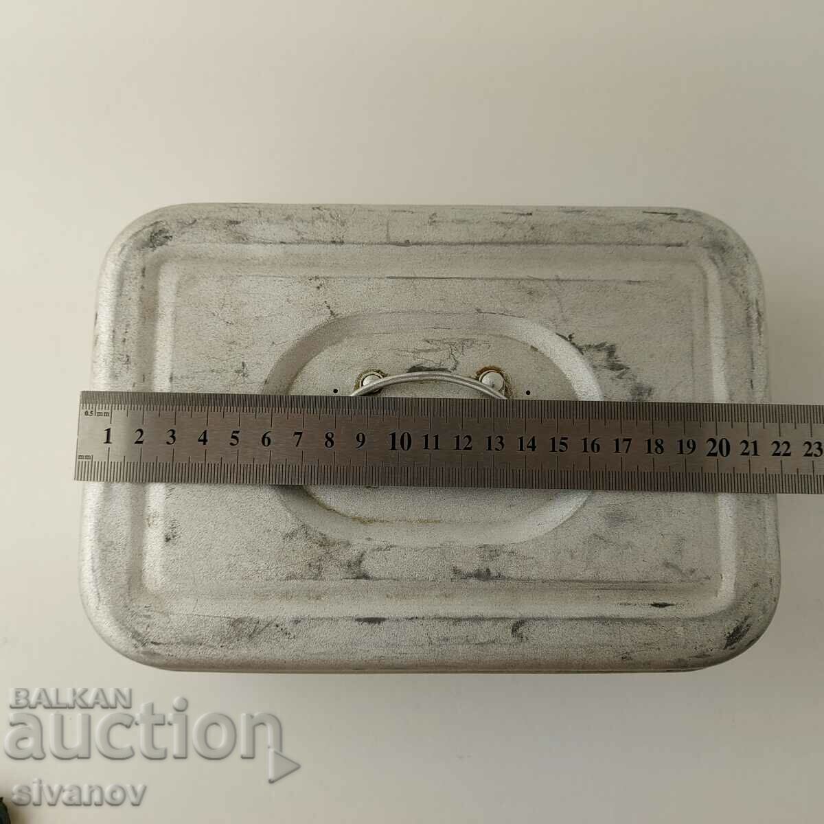 Παλιό ιατρικό κουτί αποστείρωσης αλουμινίου #5621 - 5