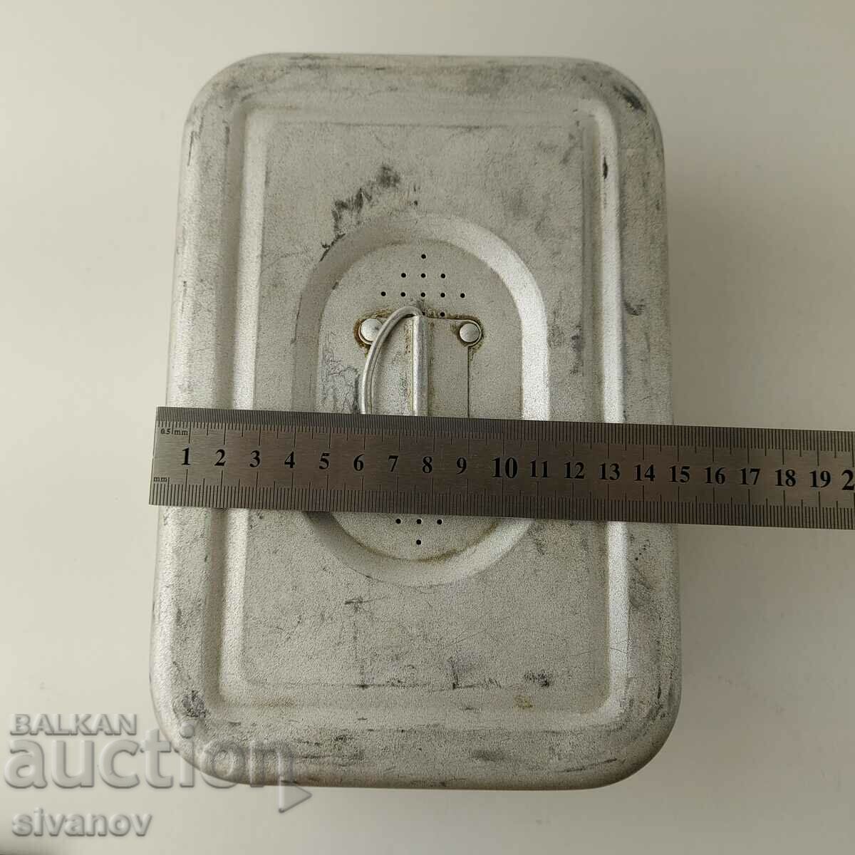 Παλιό ιατρικό κουτί αποστείρωσης αλουμινίου #5621 - 6