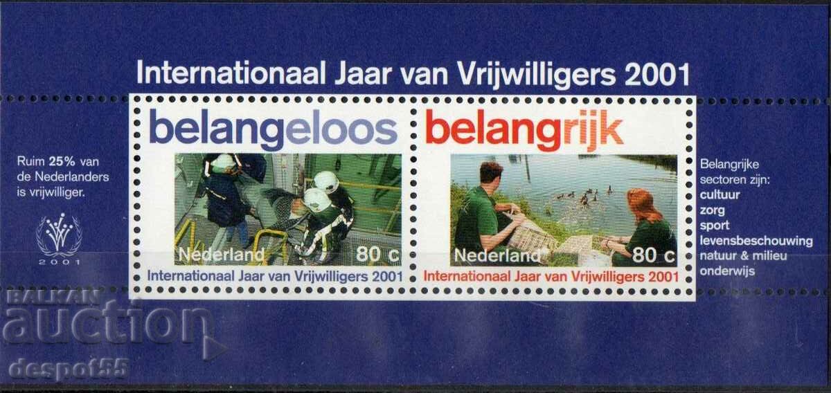 2001 Нидерландия. Международна година на доброволческия труд