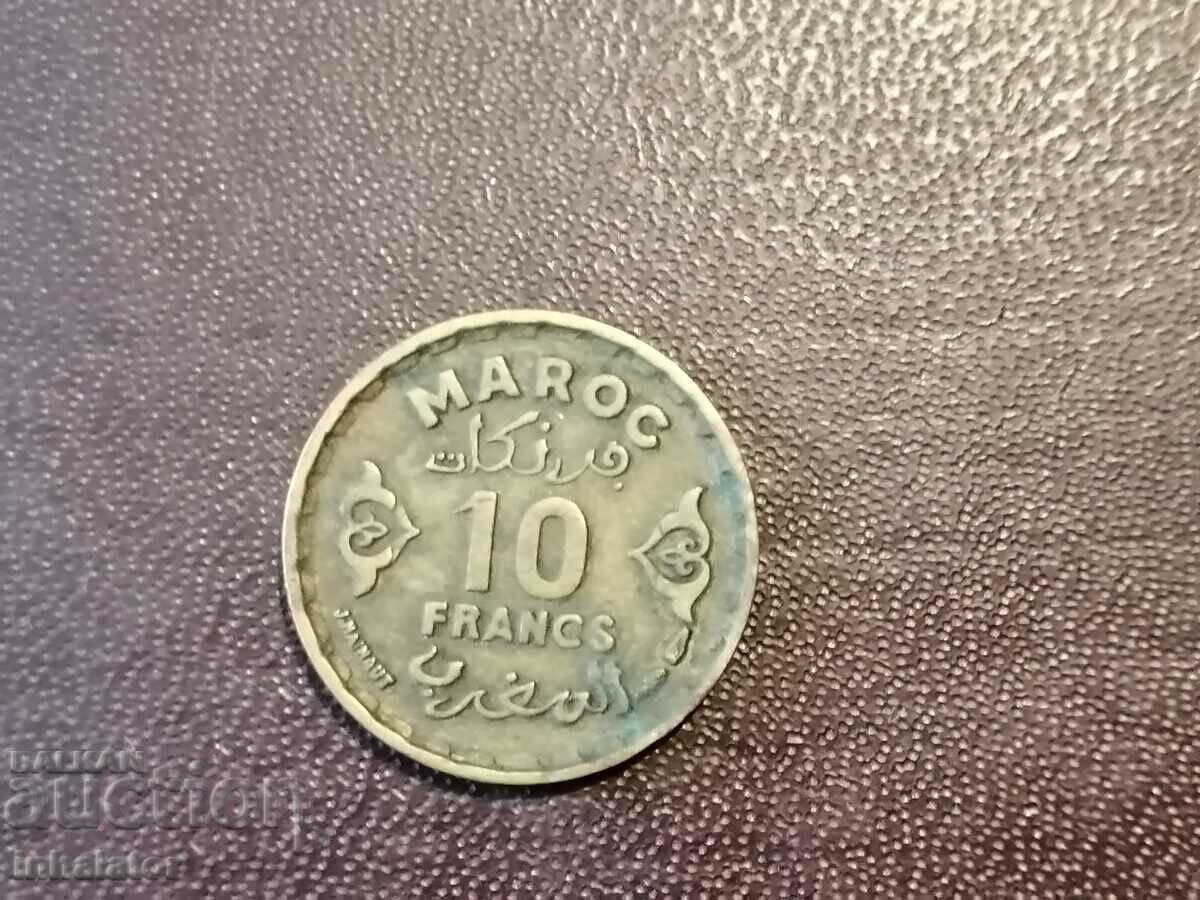 10 franci Maroc 1952