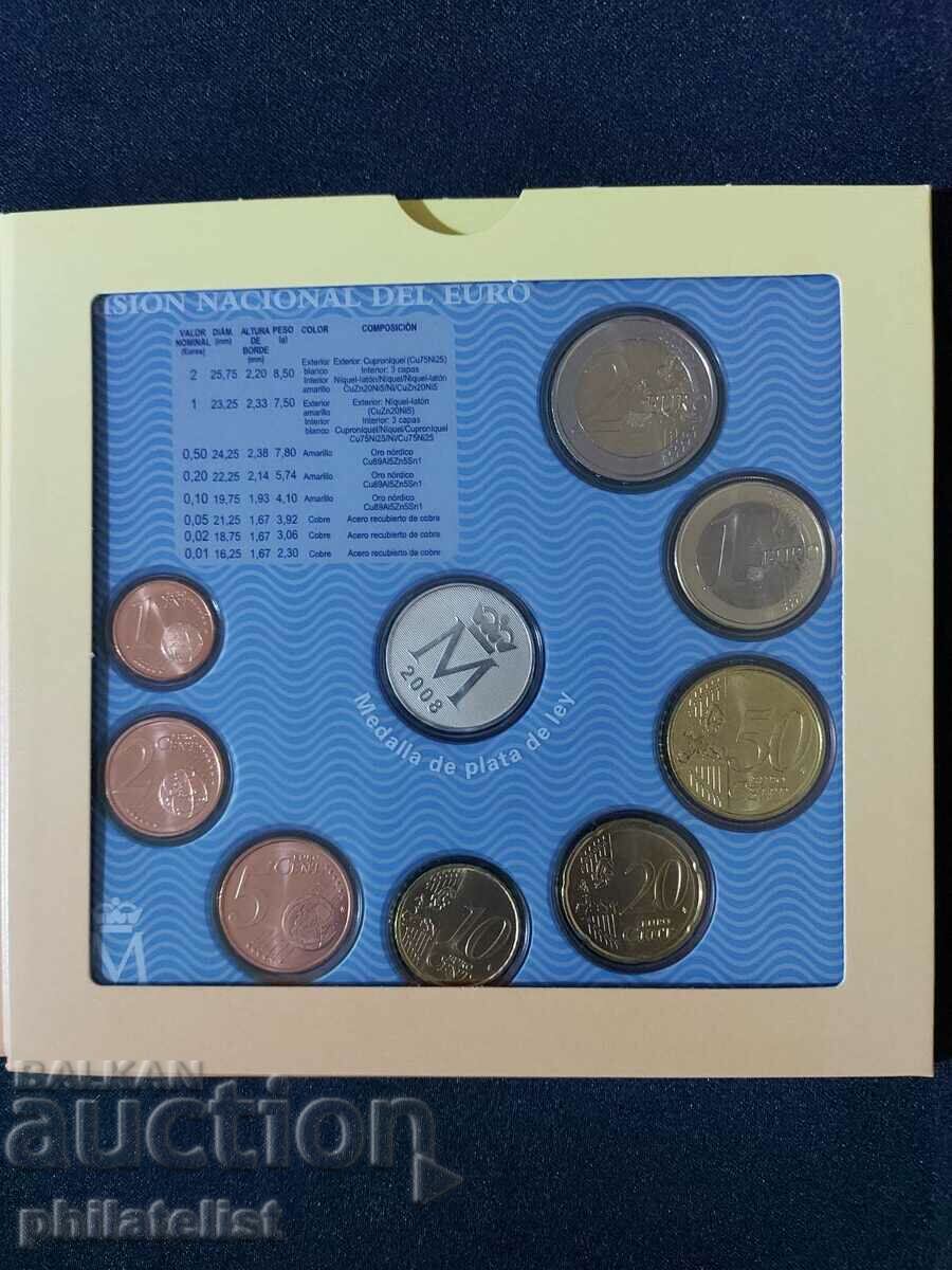 Auction Spain 2008 - Complete Bank Euro Set + Medal - Aragon Auction Spain 2008 - Complete Bank Euro Set + Medal - Aragon