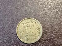 10 франка Мароко 1952 год