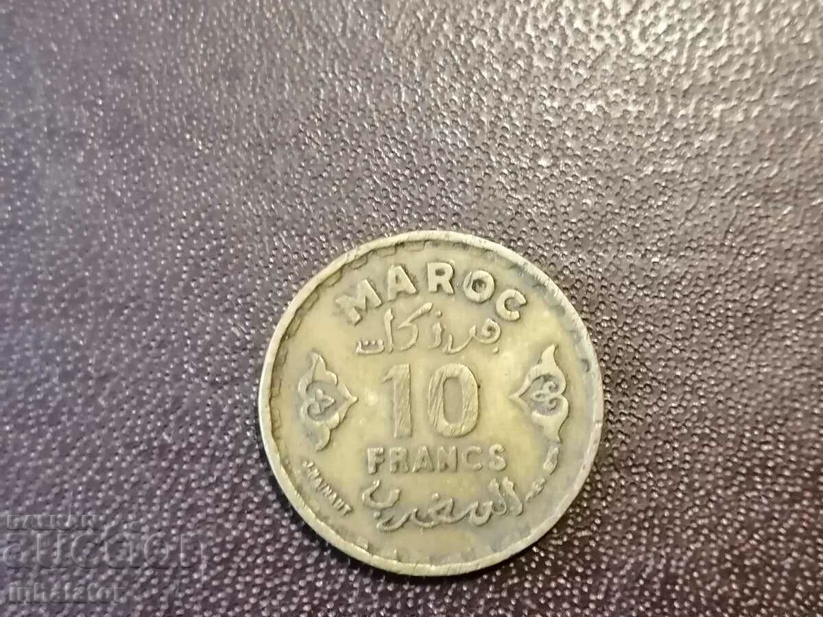 10 франка Мароко 1952 год