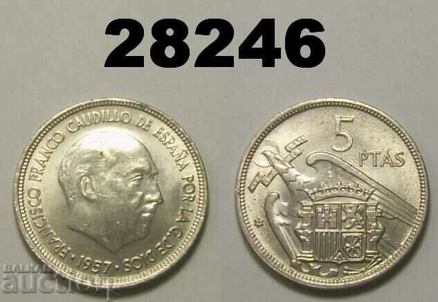 Spania 5 pesetas 1969 (1957/69)