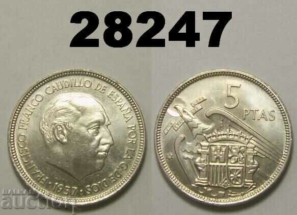 Spain 5 Pesetas 1975 (1957/75)