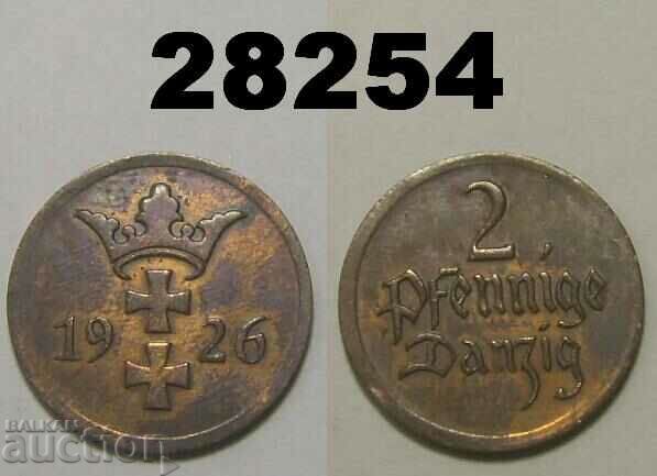 Danzig 2 pfennig 1926 Gdansk