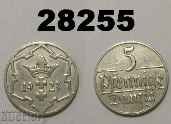 Danzig 5 pfennig 1923 Γκντανσκ