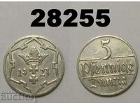 Danzig 5 pfennig 1923 Γκντανσκ