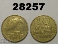 Danzig 10 pfennig 1932 Γκντανσκ