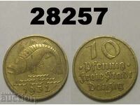 Danzig 10 pfennig 1932 Gdansk