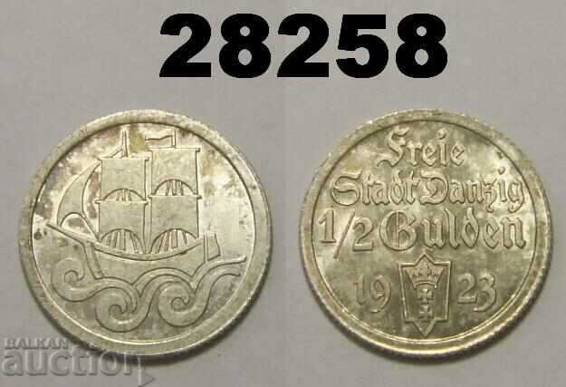 Danzig 1/2 Gulder 1923 Excelent! Gdansk