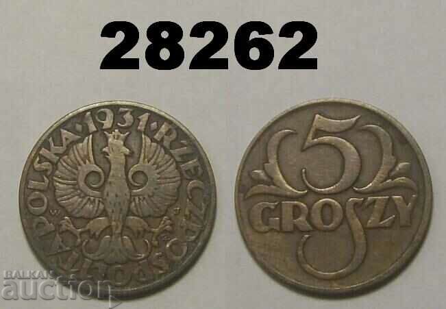Polonia 5 groszy 1931