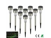 Set of 6 solar garden LED lights for shaping n