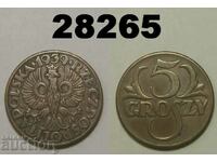 Polonia 5 groszy 1939