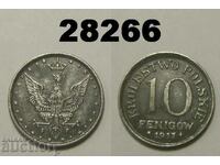 Poland 10 pfennig 1917 iron