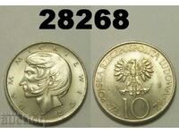 Polonia 10 zloți 1975 Mickiewicz UNC