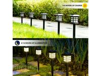 Set of 6 solar LED lamps for yard and garden