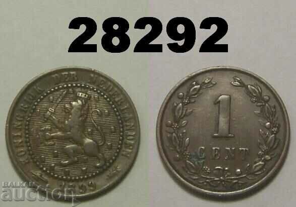 Холандия 1 цент 1899