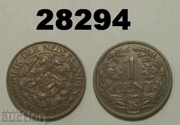 Netherlands 1 cent 1938