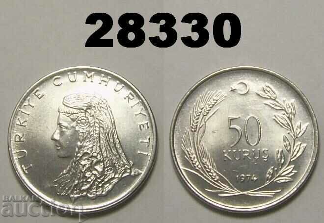 Turcia 50 kuruş 1974 UNC