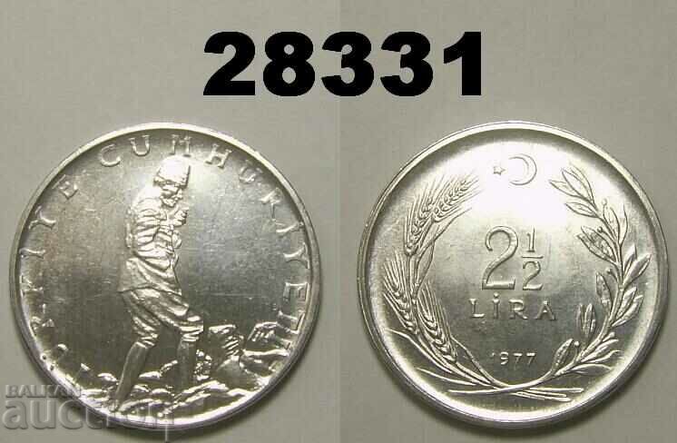 Turkey 2 1/2 Lira 1977