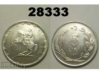 Turcia 5 Lire 1976 UNC Excelent