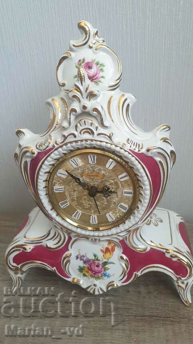 Vintage Mercedes porcelain table clock