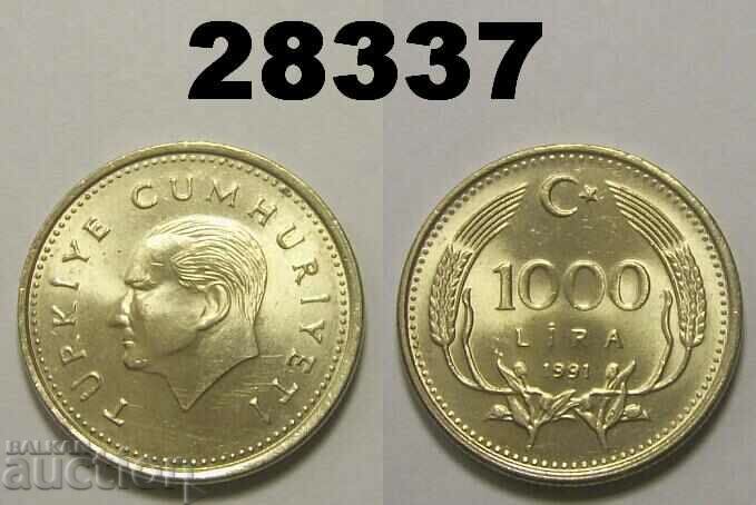 Turcia 1000 Lire 1991 UNC