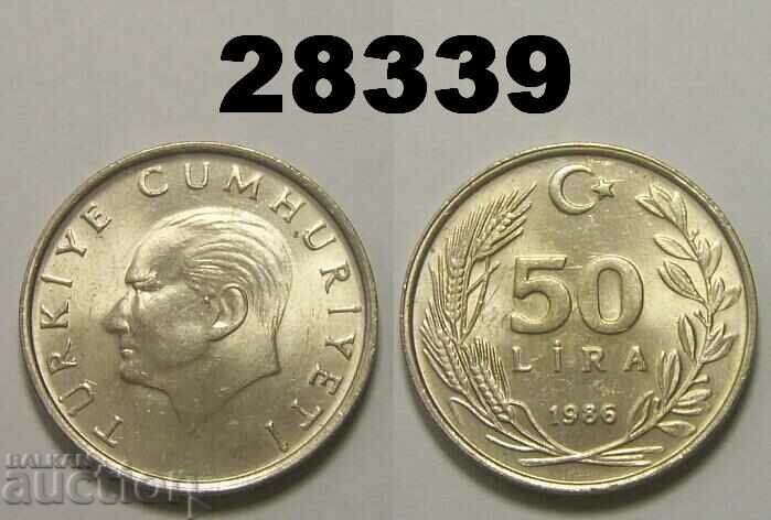 Turcia 50 lire 1986