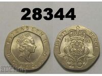 Marea Britanie 20 pence 1993