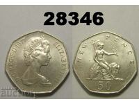 Marea Britanie 50 pence 1977