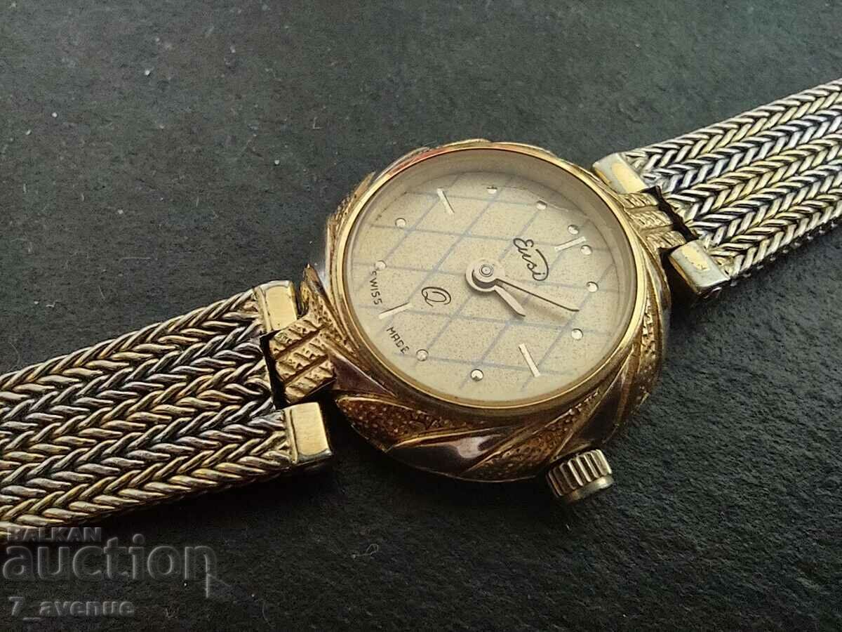 Ceas de mână, Swiss Made, placat cu aur, 31.07.2024