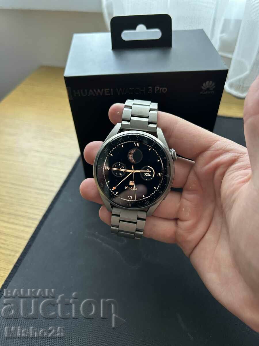 Έξυπνο ρολόι Huawei Watch 3 Pro, 46,6 mm, λουρί τιτανίου,